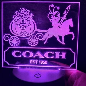 Cricut Medusa horse Coach led lamp